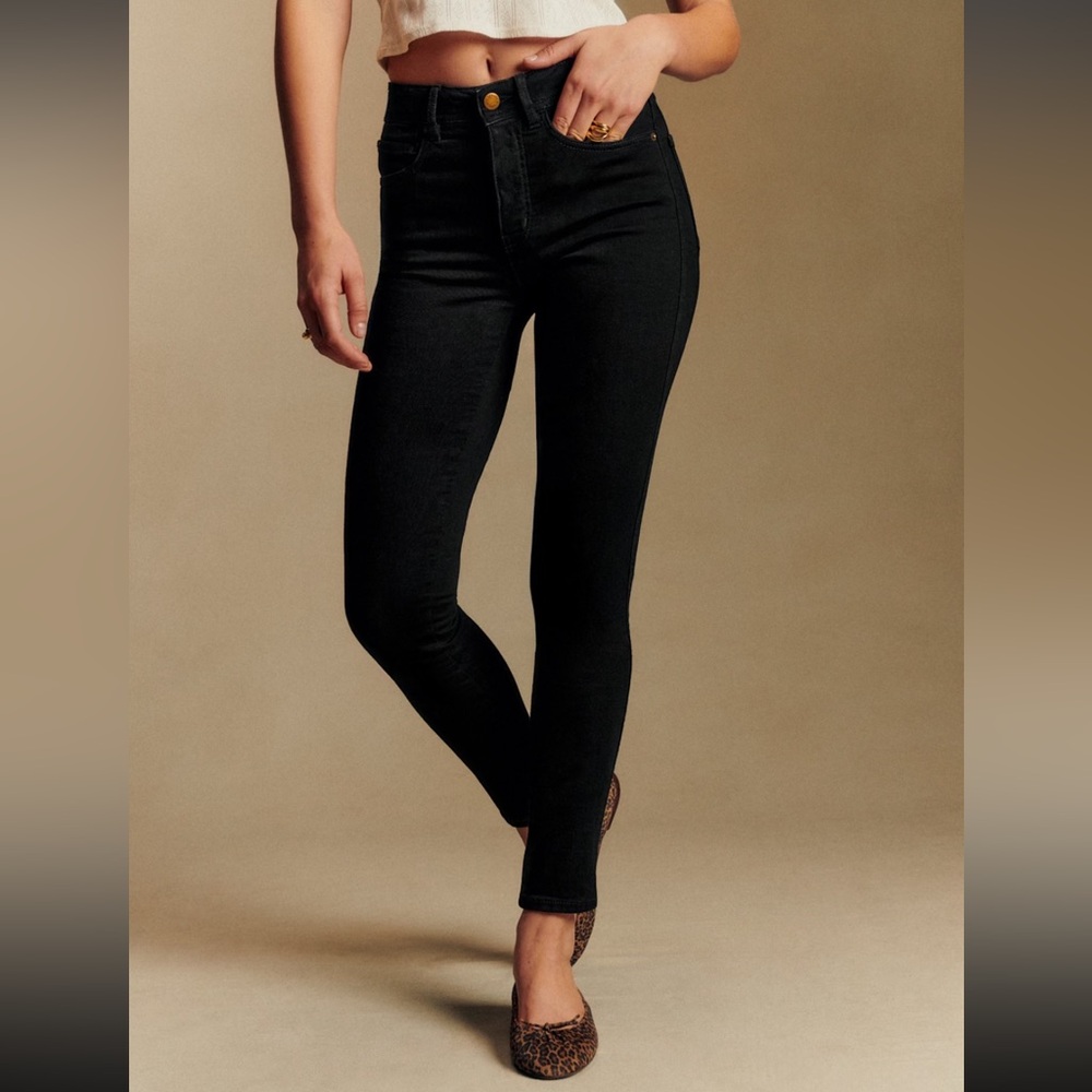 Sezane Black Slim Parfait Jeans